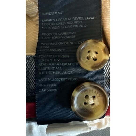 Men’s Tommy Hilfiger Tan Flat Front Chino Shorts 10” Size 38 - Picture 7 of 9